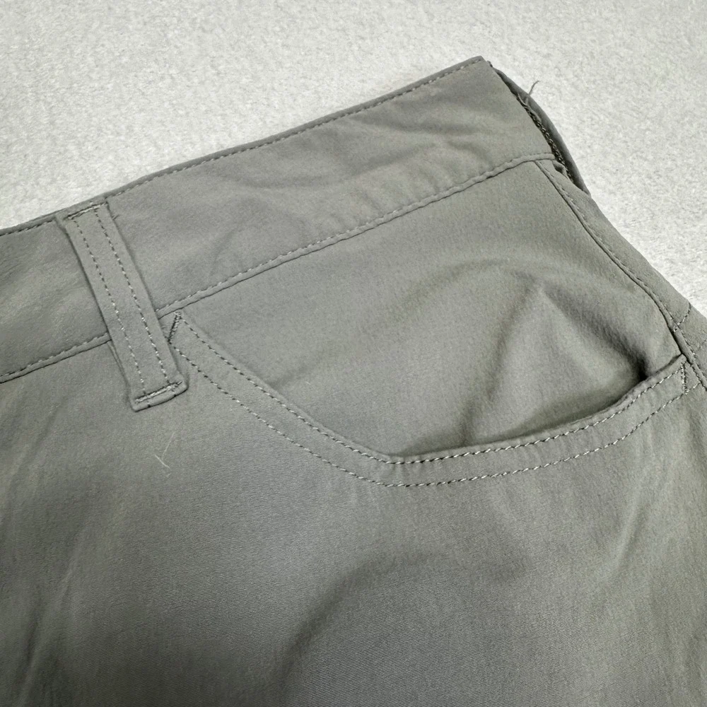Eddie Bauer‎ First Ascent Womens 4 Gray Olive Green Hiking Outdoor Skort Stretch